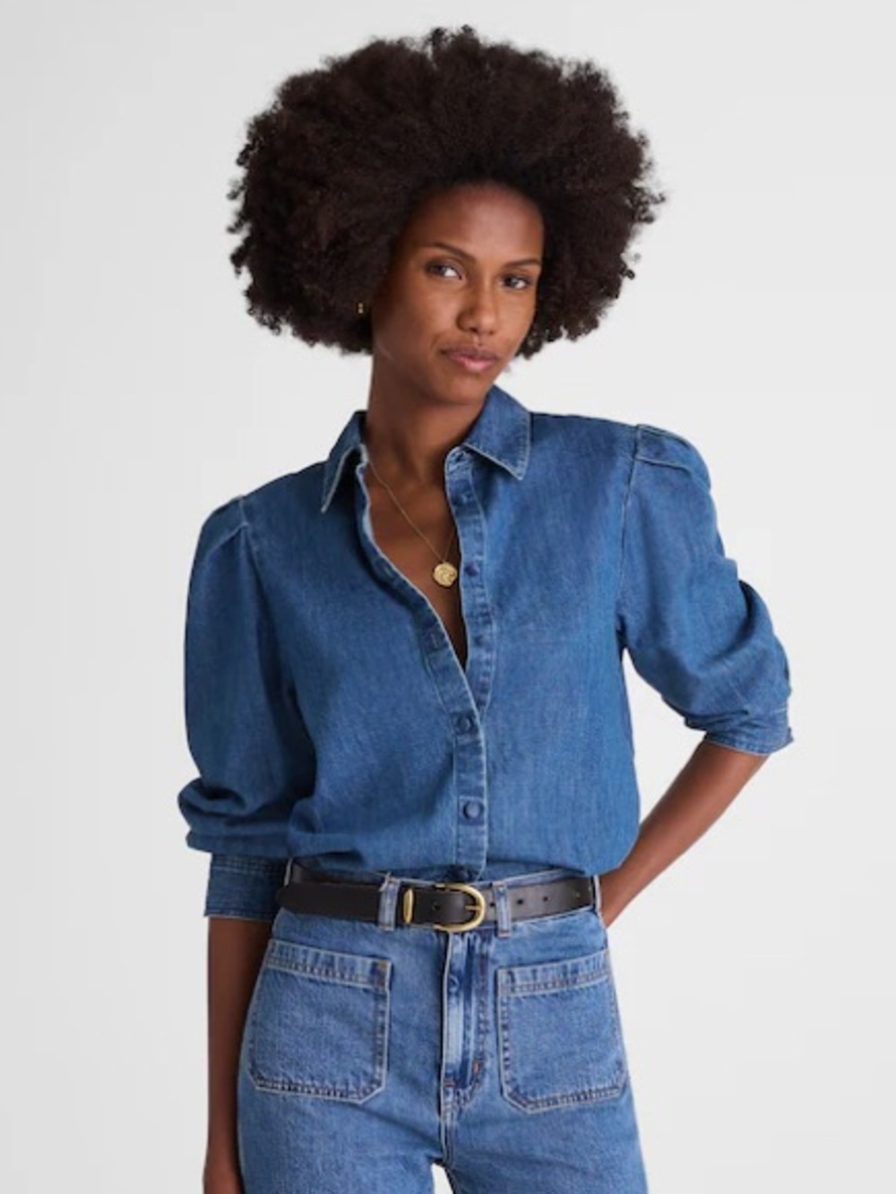 Madewell Medium Blue Denim Shirt